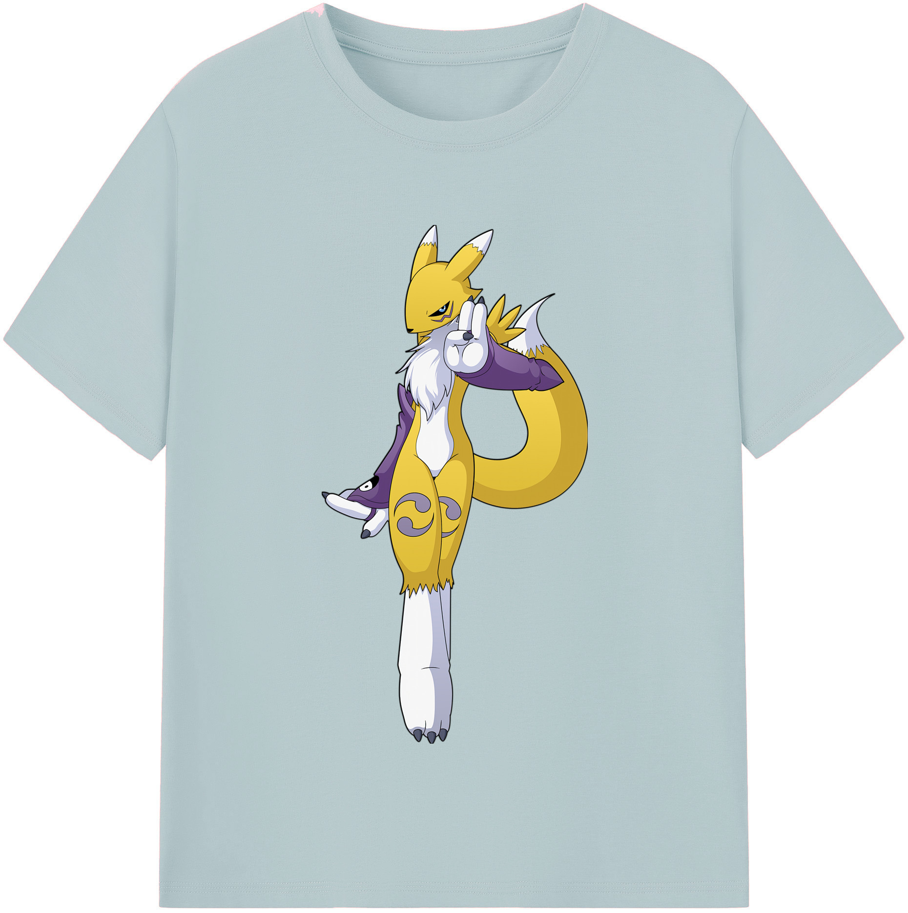 （画像用） Digimon デジタルモンスター/デジモン 綿100％半袖Tシャツ（フロントプリント）